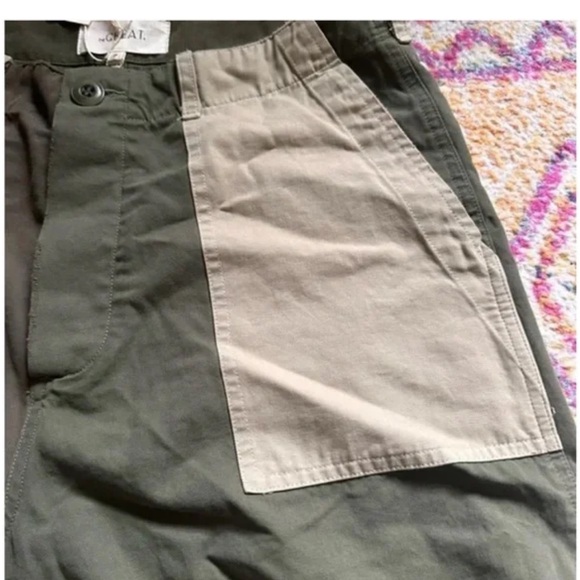 THE GREAT. The Vintage Army Short in Patchwork sz 28 NWT - Picture 5 of 11